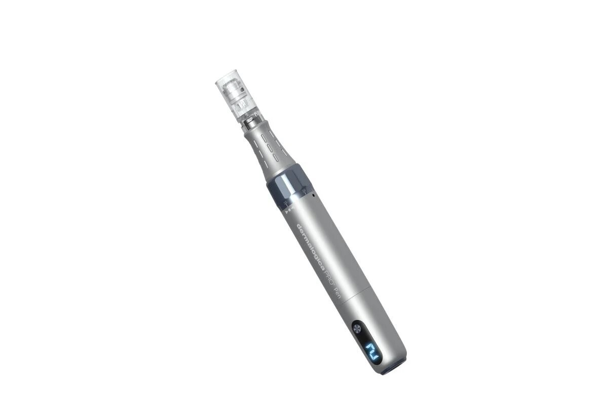 Penna per microneedling Dermalogica Pro Pen a 9 aghi confezione da 10 pezzi colore grigio.