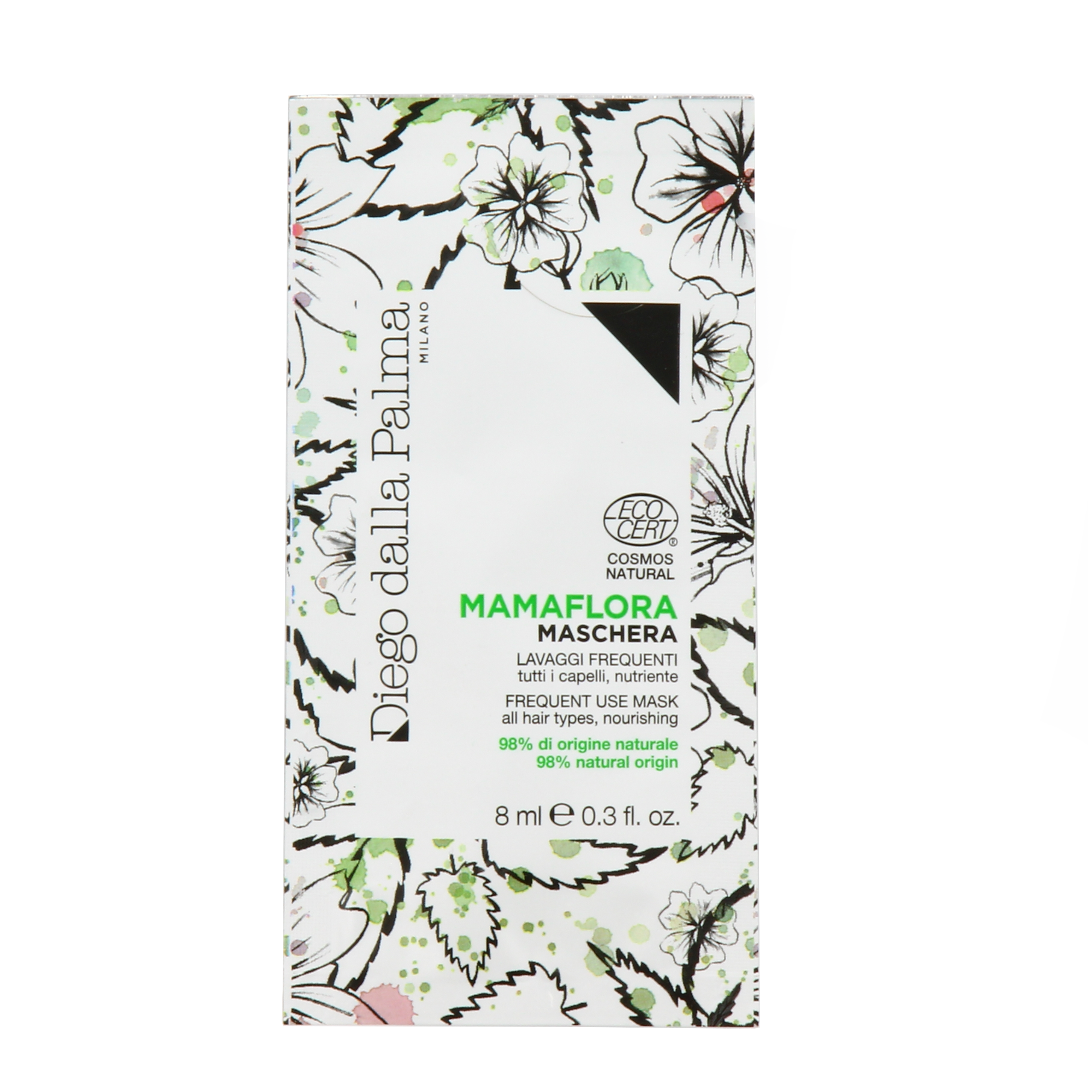 Set Diego Dalla Palma Mama Flora Maschera Crema Trattamento Capelli Senza Silicone per Nutrizione 15 pezzi 8ml