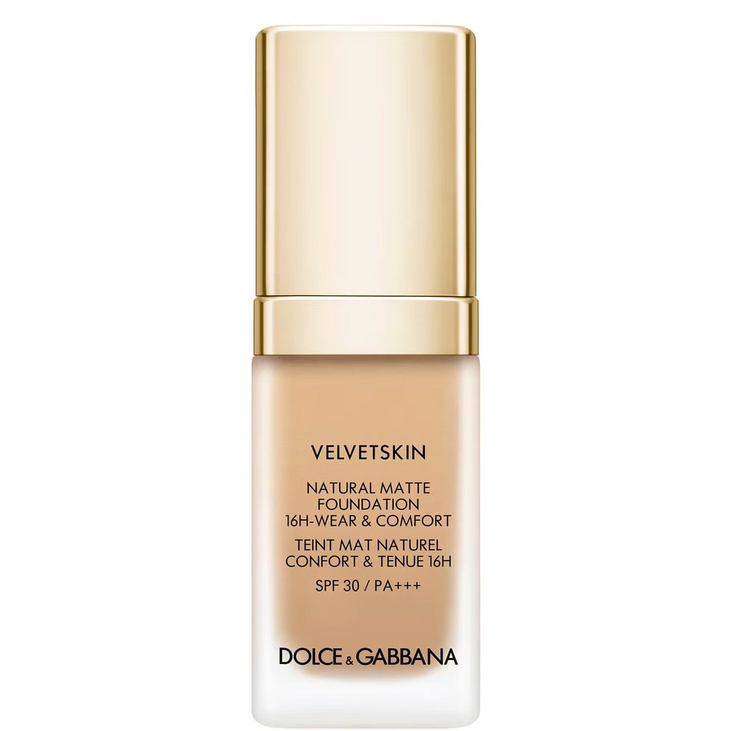 Fondotinta liquido opacizzante Velvetskin Matte di Dolce & Gabbana 390 SPF 30 30ml