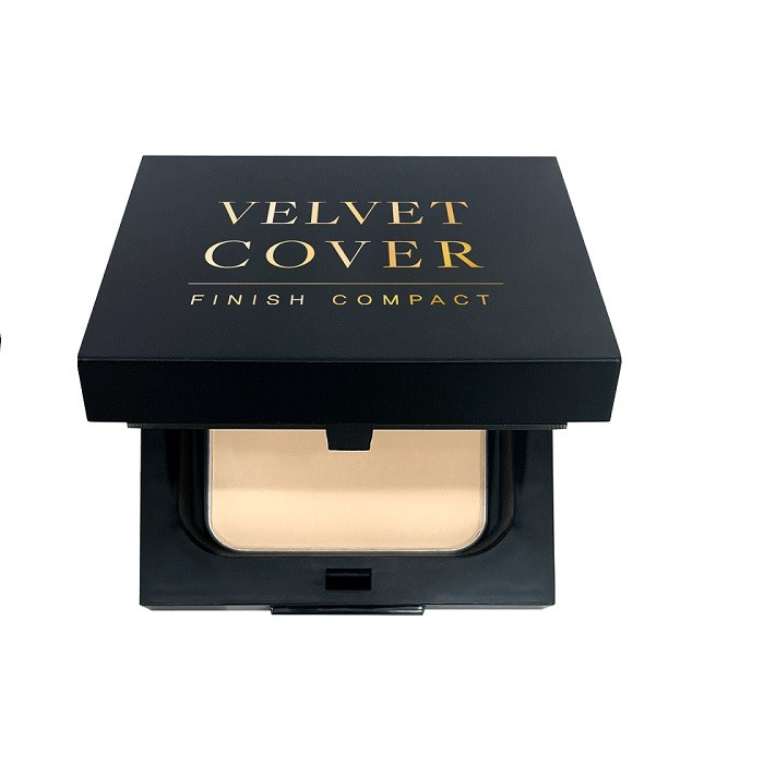 Cipria compatta opacizzante Dr. Hedison Velvet Cover Finish 21 Beige Chiaro 14 g