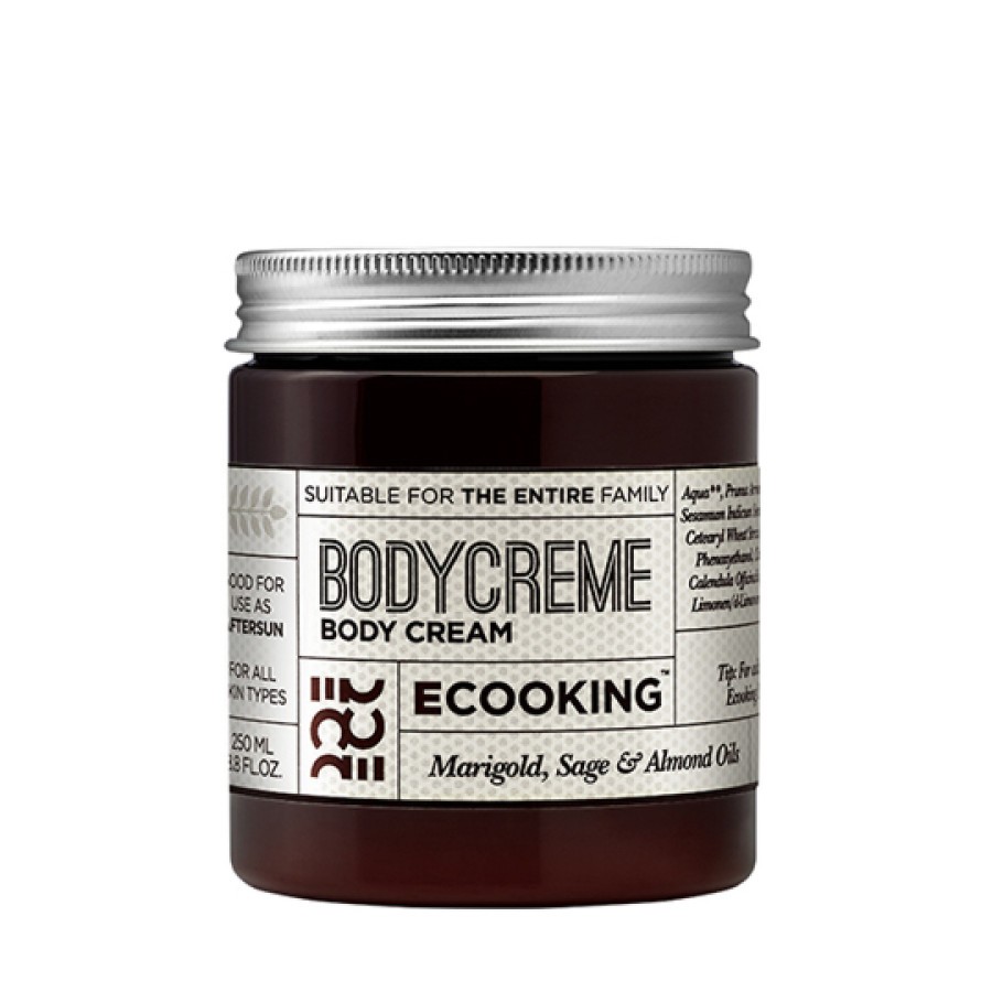 Crema corpo idratante all'olio di mandorle Ecooking 250ml
