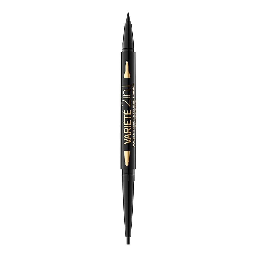 Eyeliner in gel a doppia punta Eveline Cosmetics Variete Ultra Black