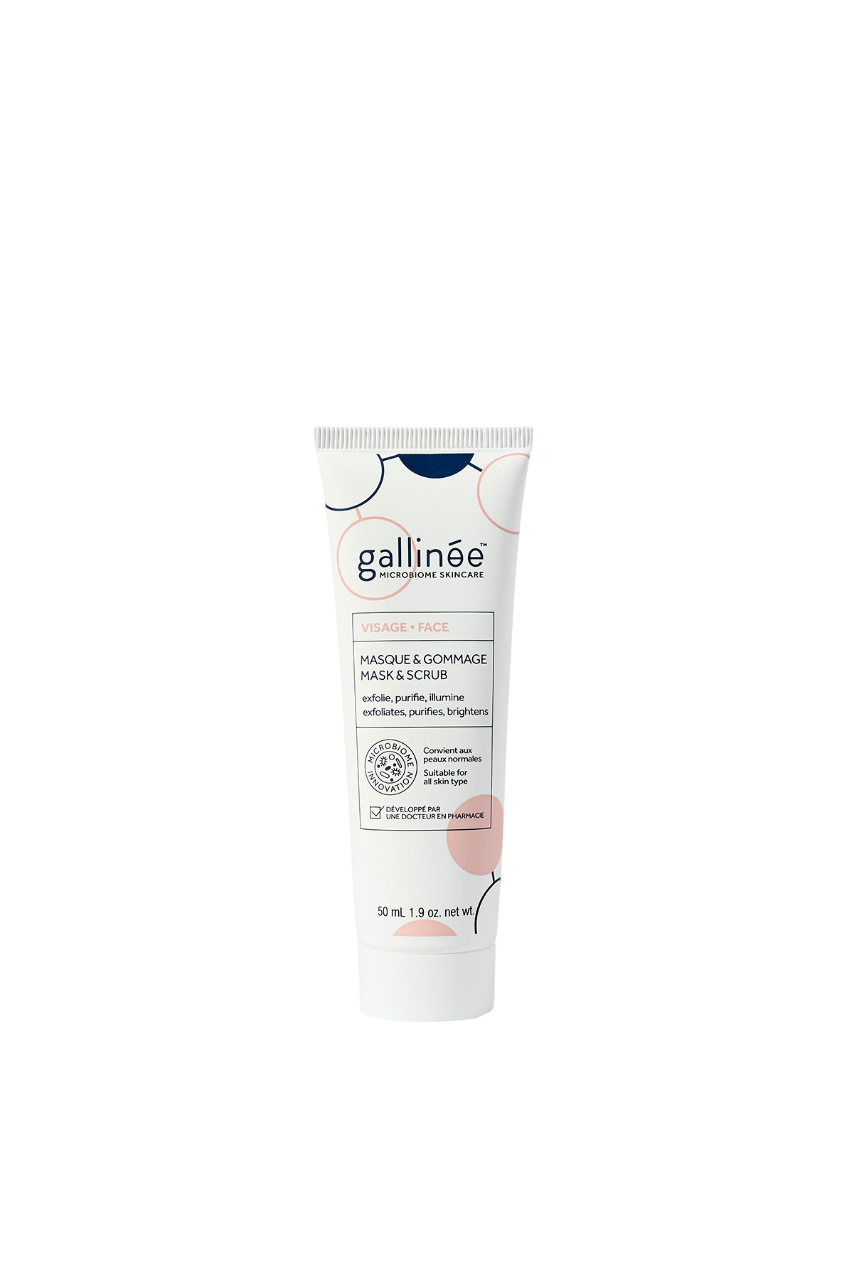 Maschera esfoliante purificante per il viso Gallinee Microbiome Skincare 50ml