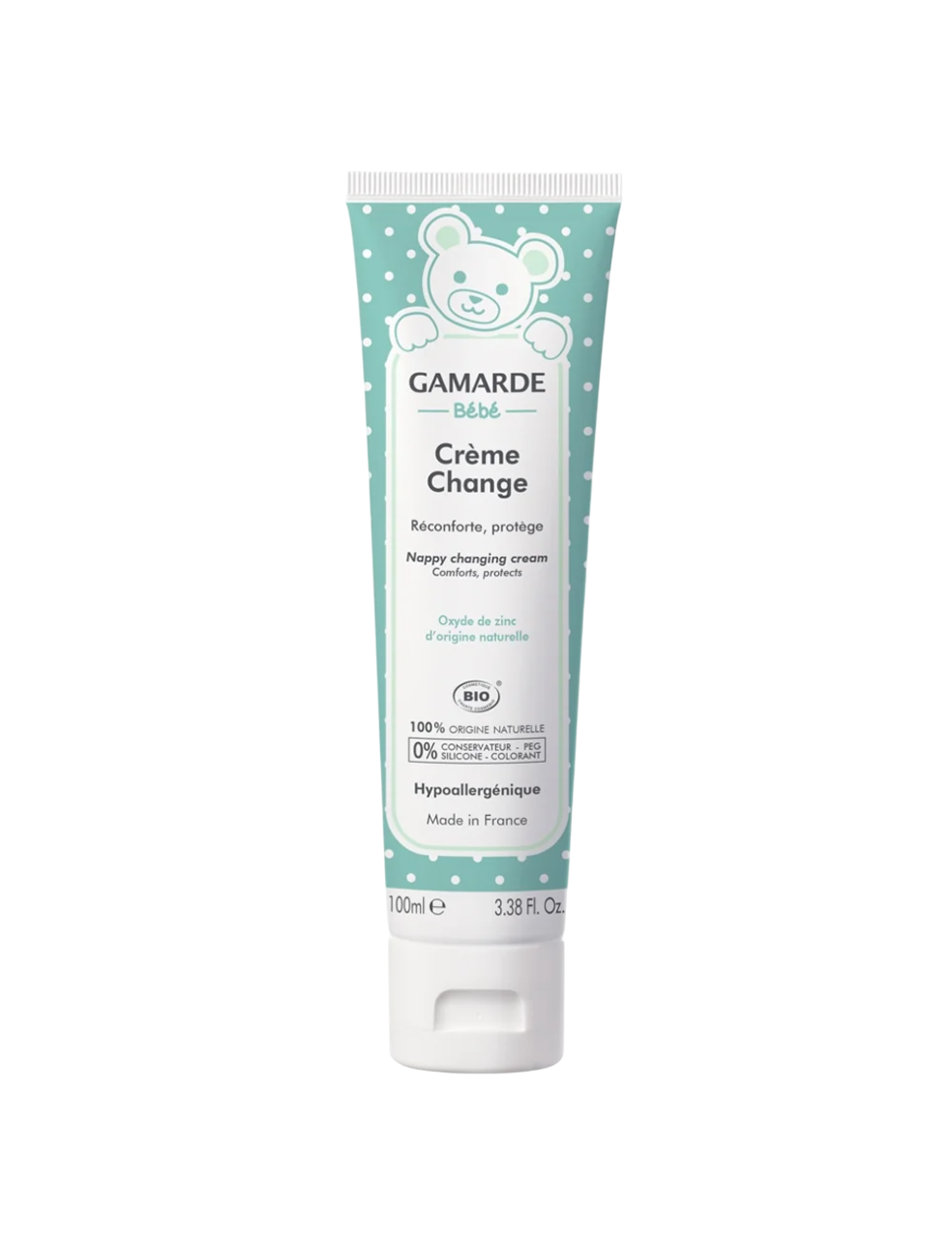 Crema corpo lenitiva Gamarde Baby. Ad ogni cambio di pannolino: 100 g.