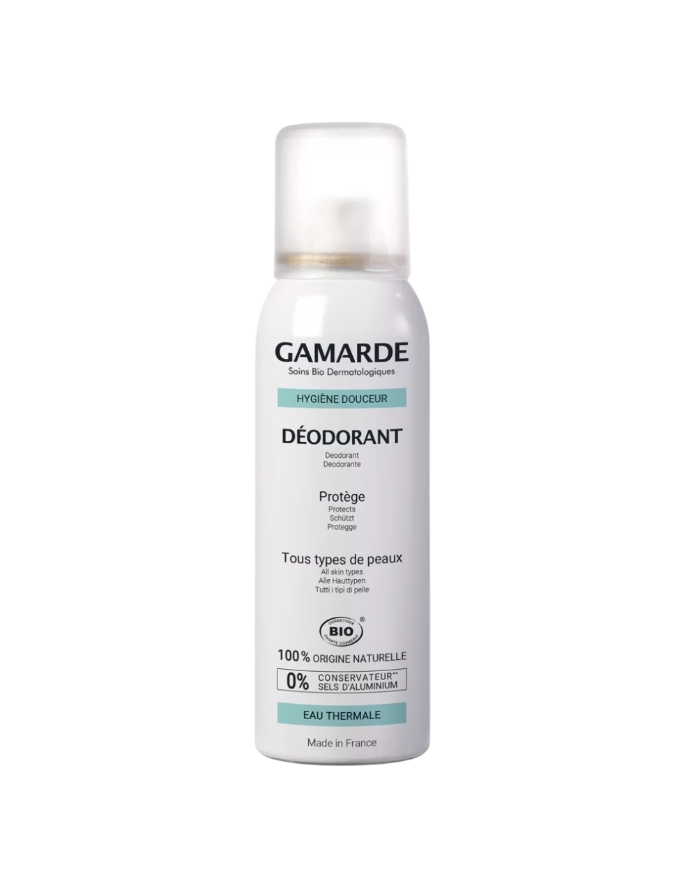Gamarde Hygiene Bio Deodorante Spray Lenitivo Fresco Unisex 100ml