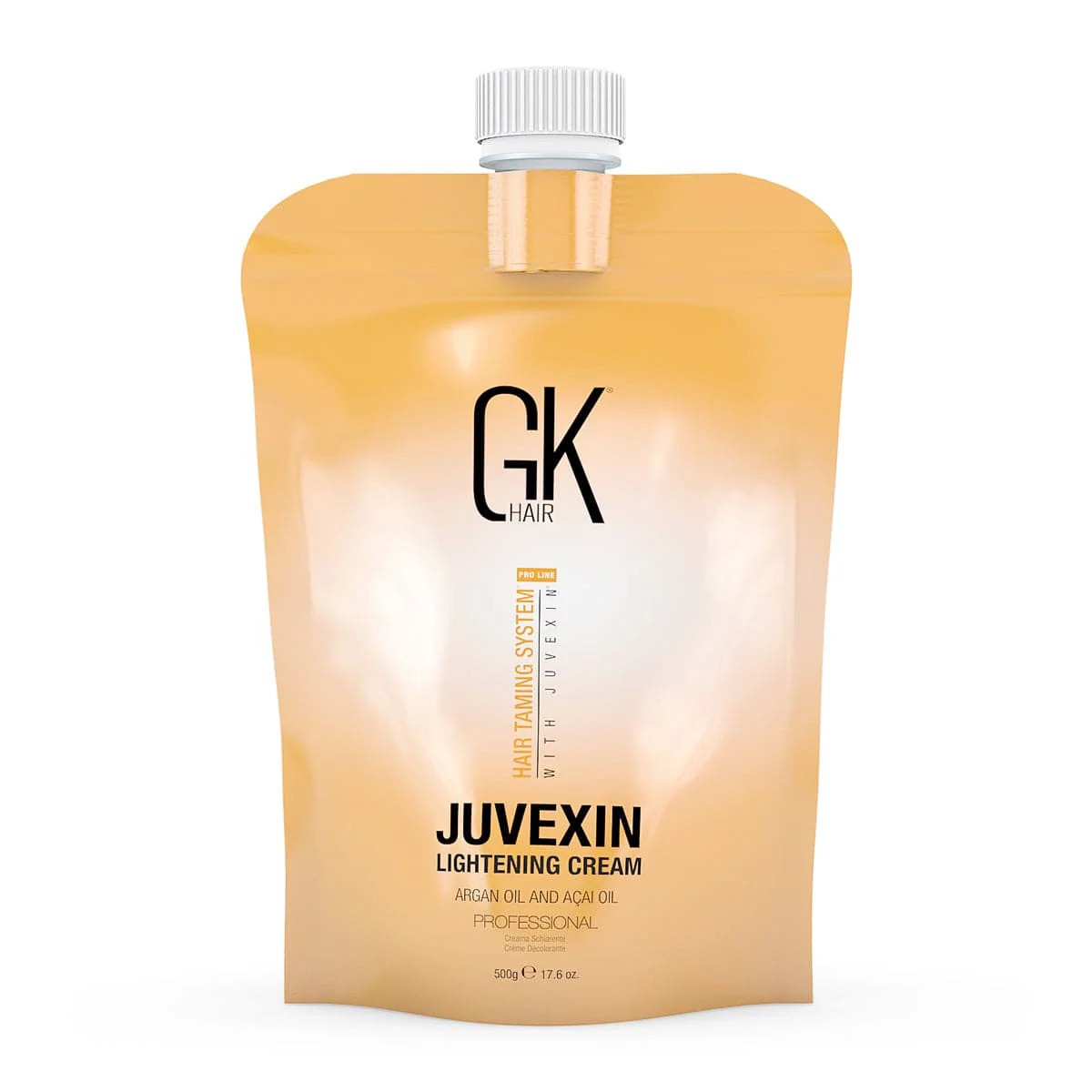 Crema schiarente ossidante per capelli Global Keratin Juvexin 500 g