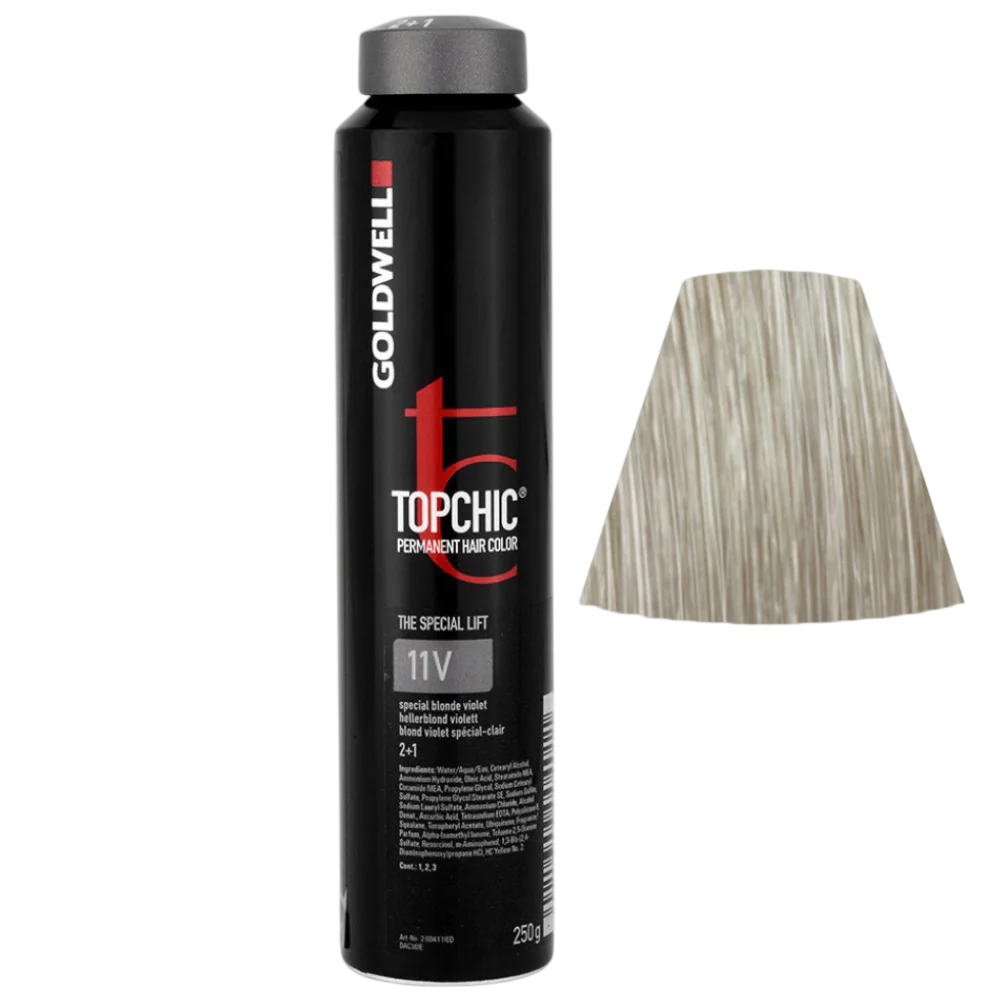 Tintura per capelli permanente Goldwell TopChic 11V Biondo Speciale Violetto 250ml