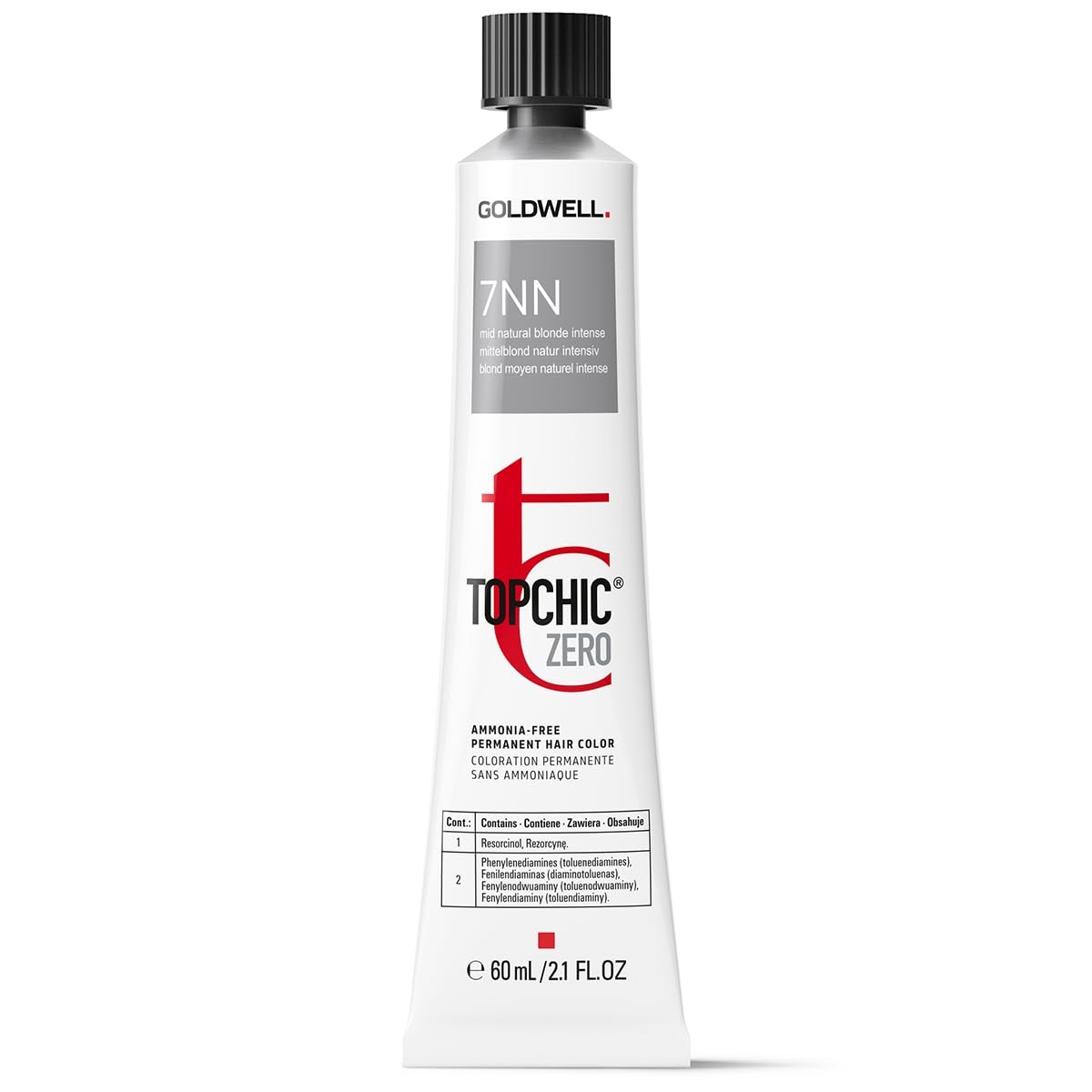 Tintura per capelli permanente Goldwell TopChic Zero senza ammoniaca 7NN Biondo Naturale Medio Intenso 60ml
