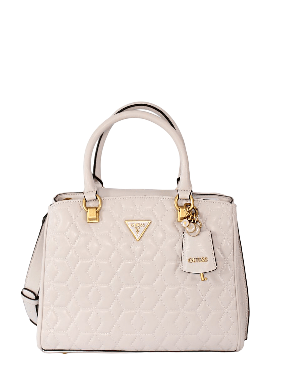 Guess Elenia Girlfriend Textile Bag Stone donna