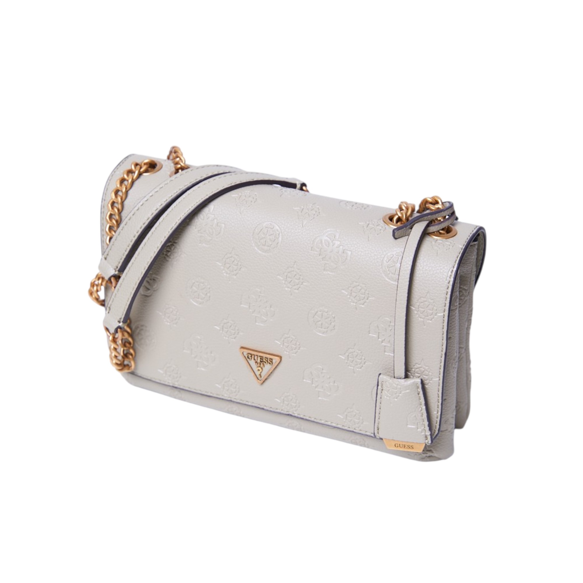 Borsa Guess Helaina in pelle sintetica e tessuto colore salvia codice PB840321 modello donna.