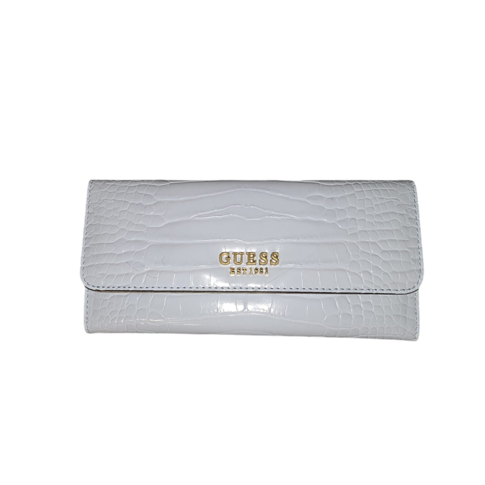Portafoglio Guess Laurel Textile SLG Large Zip SWCA8500500POD Pale Cloud donna