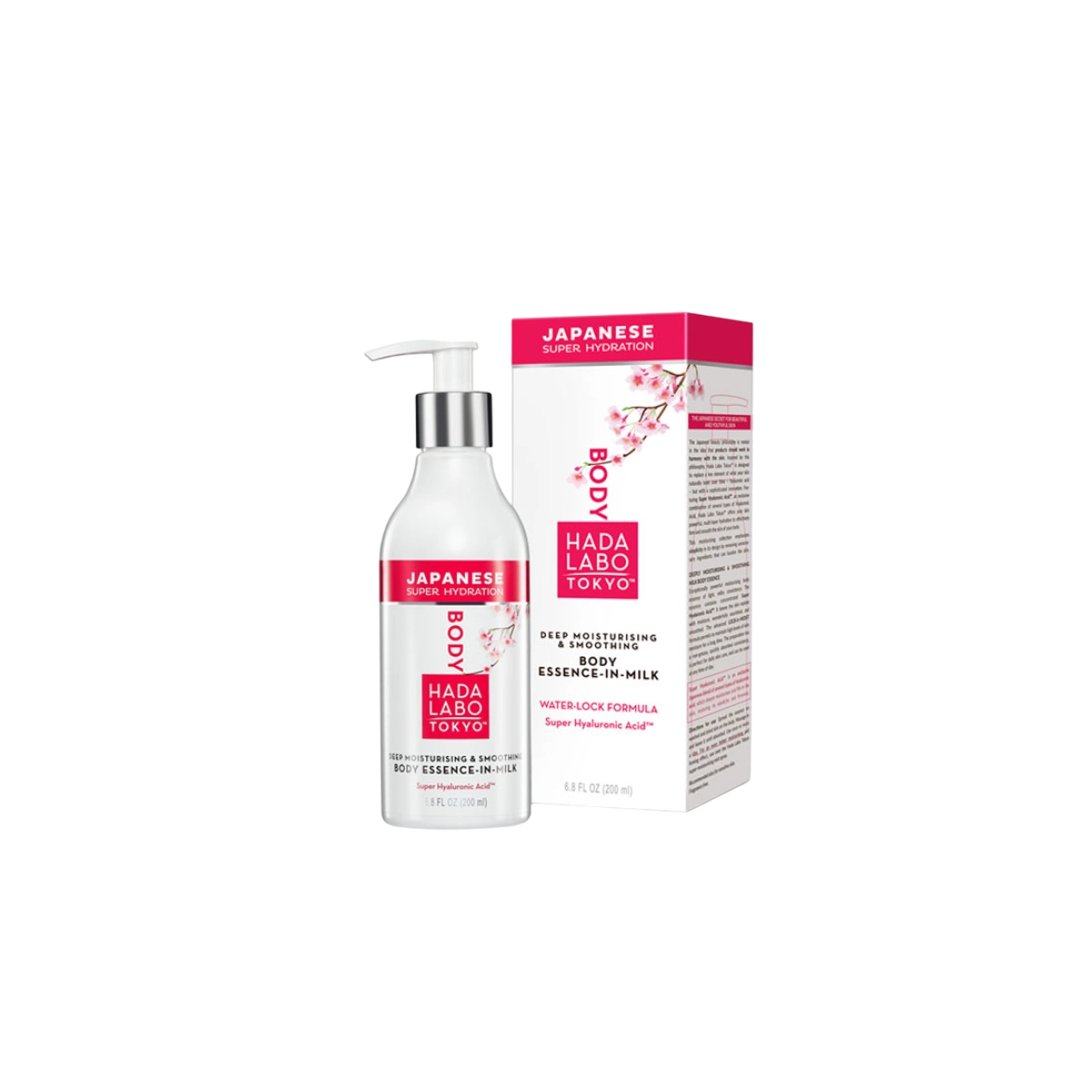 Latte corpo idratante e levigante all'acido ialuronico Hada Labo Tokyo per tutto il corpo 200ml