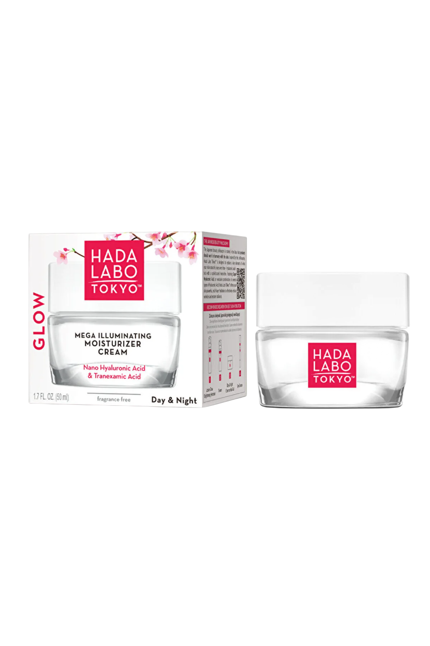 Hada Labo Tokyo Glow Crema Gel Viso Illuminante e Idratante Giorno e Notte con Acido Ialuronico 50ml