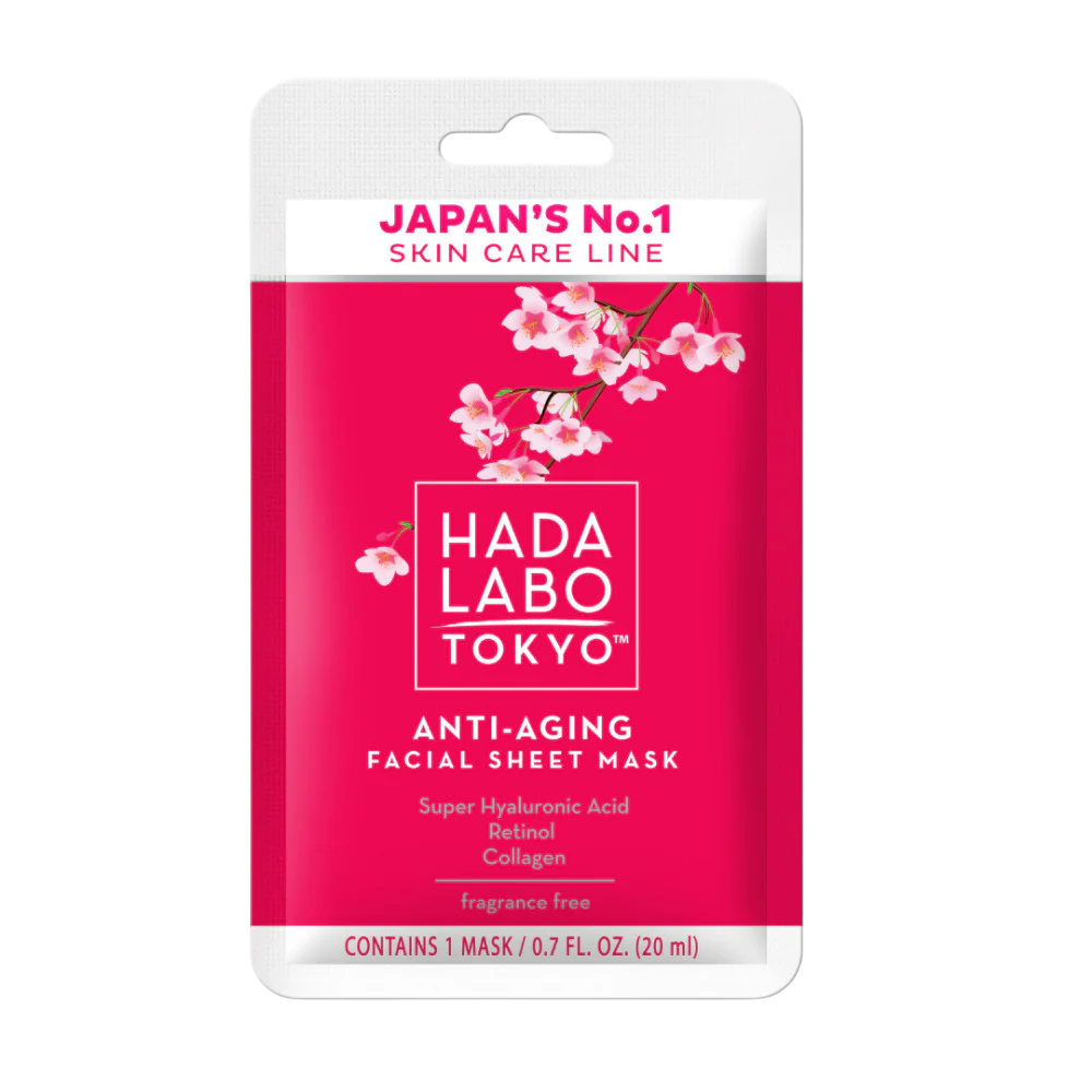 Hada Labo Tokyo Hada Labo Maschera viso anti-età con acido ialuronico e collagene 20ml