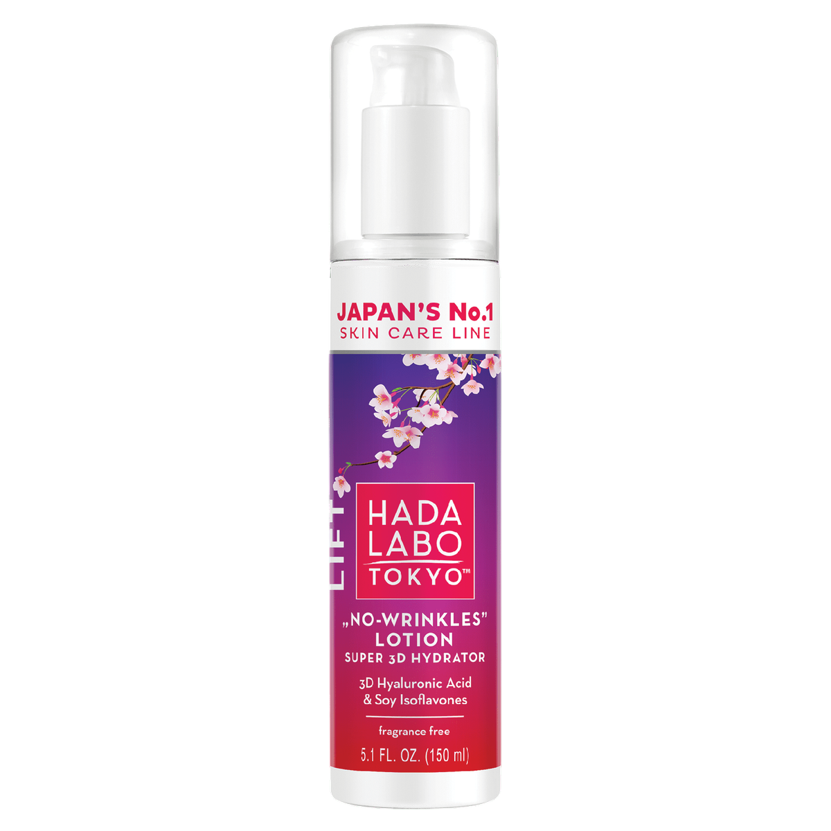 Hada Labo Tokyo No-Wrinkles Lozione viso idratante e antirughe con acido ialuronico 150ml