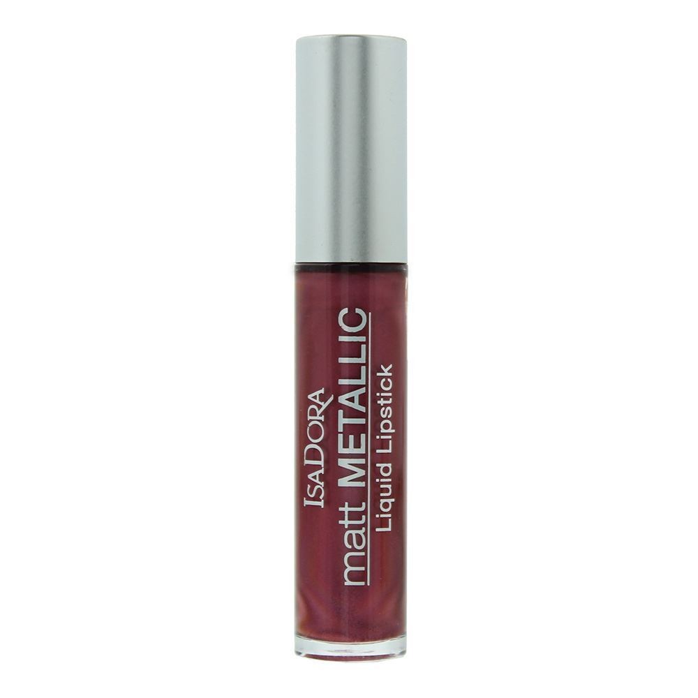 Rossetto liquido metallizzato opaco IsaDora 83 Burgundy Bite 7ml