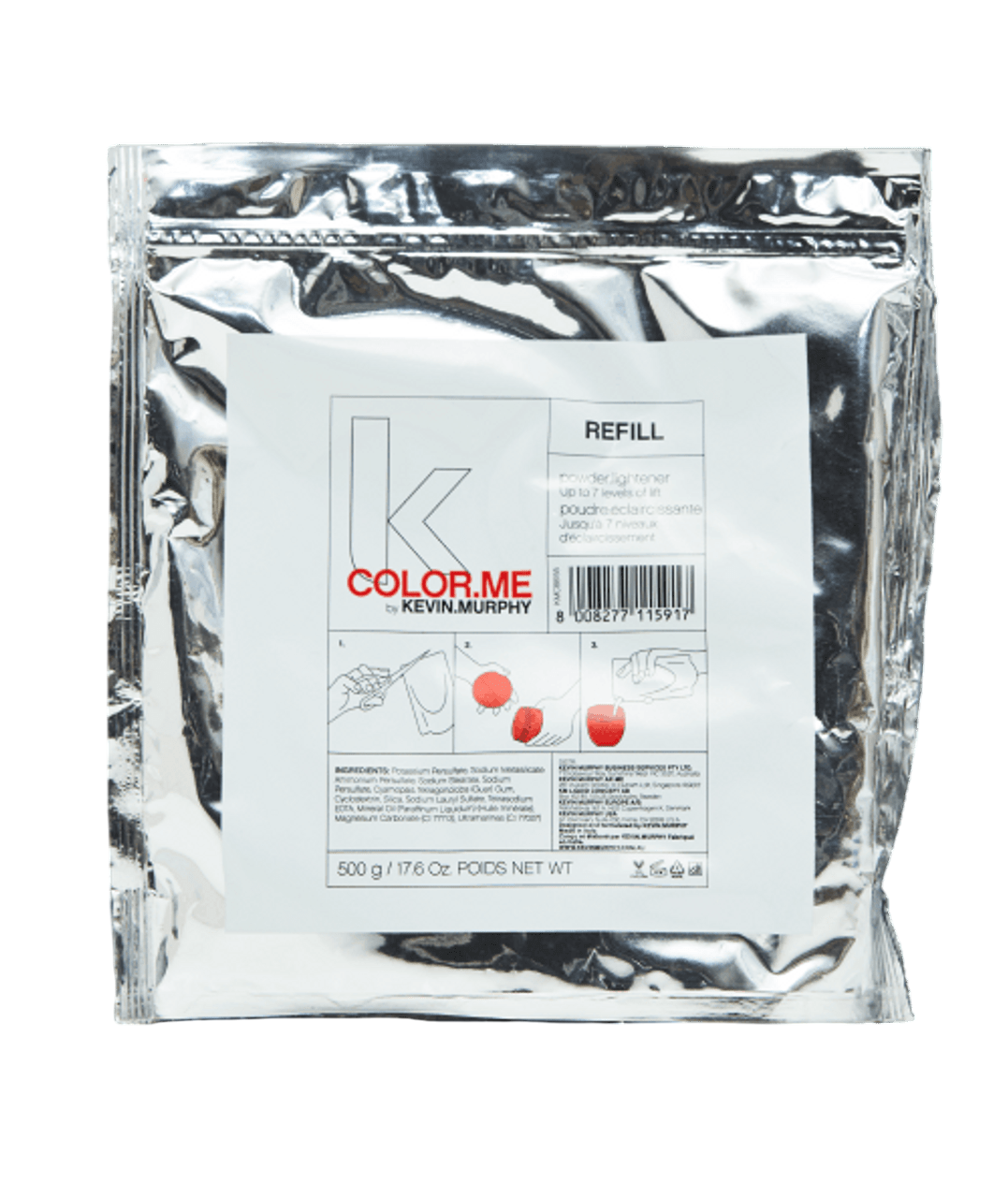 Ricarica di polvere schiarente ossidante per capelli Kevin Murphy Color Me 500ml