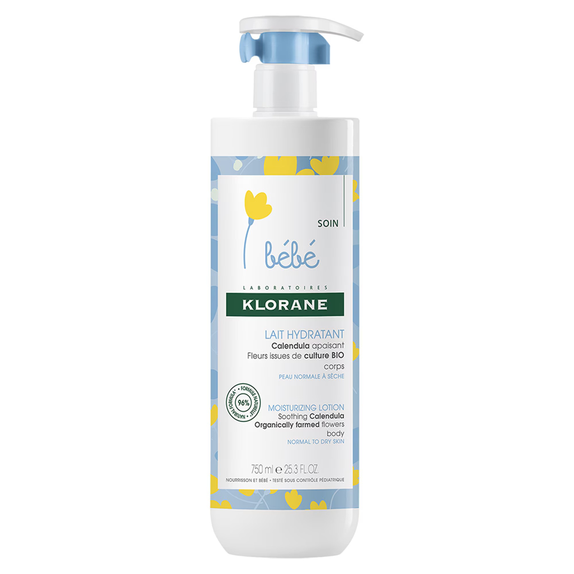 Latte corpo idratante alla calendula Klorane Bebe 750ml