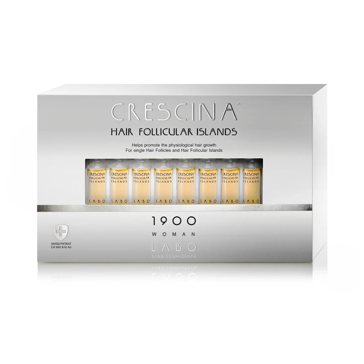 Labo Crescina Isole Follicolari 1900 Siero Trattamento Stimolante della Crescita in Fiale per Cuoio Capelluto donna 20 pezzi