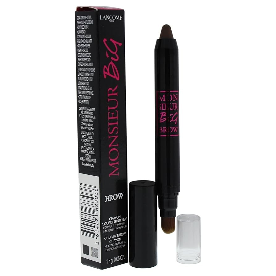Matita per sopracciglia in crema e pennello 2 in 1 Lancôme Monsieur Big Brow tonalità 03 Marrone 15 g