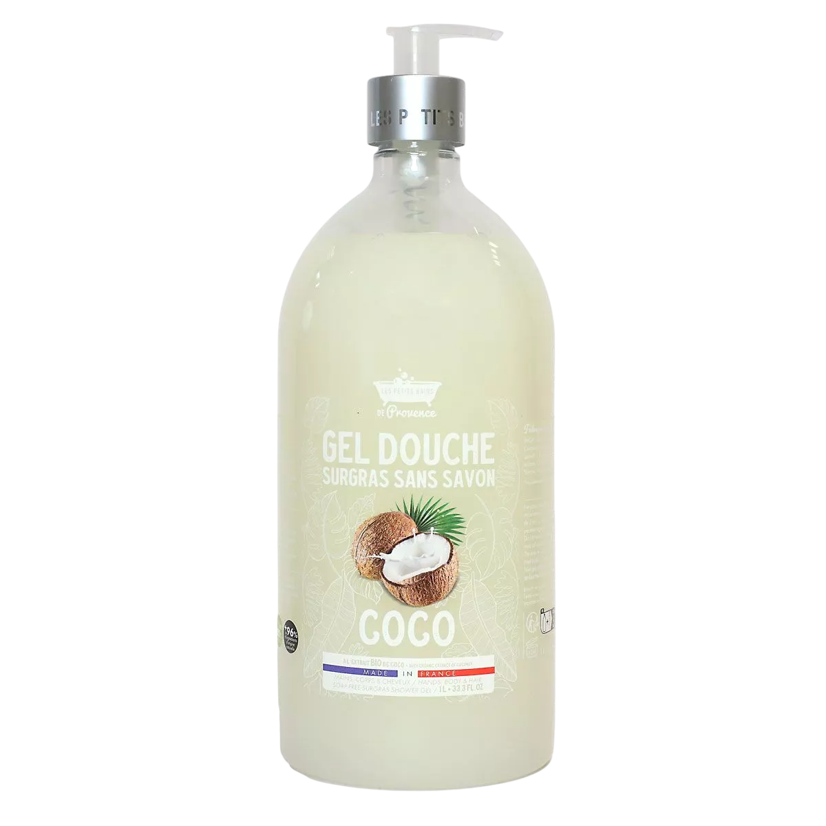 Les Petites Bains de Provence Gel doccia al cocco per pelli sensibili 1000ml