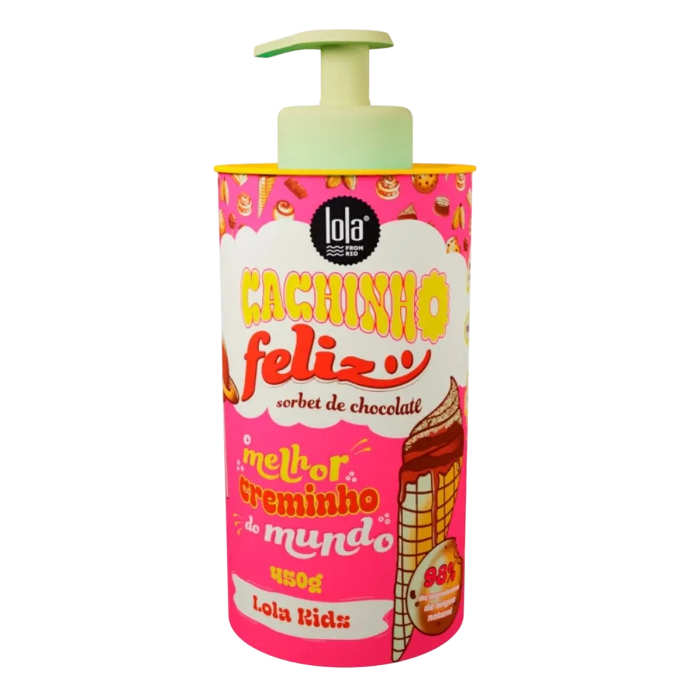 Lola Cosmetics Cachinho Feliz Kids Crema per capelli al cioccolato a tenuta flessibile 480 g