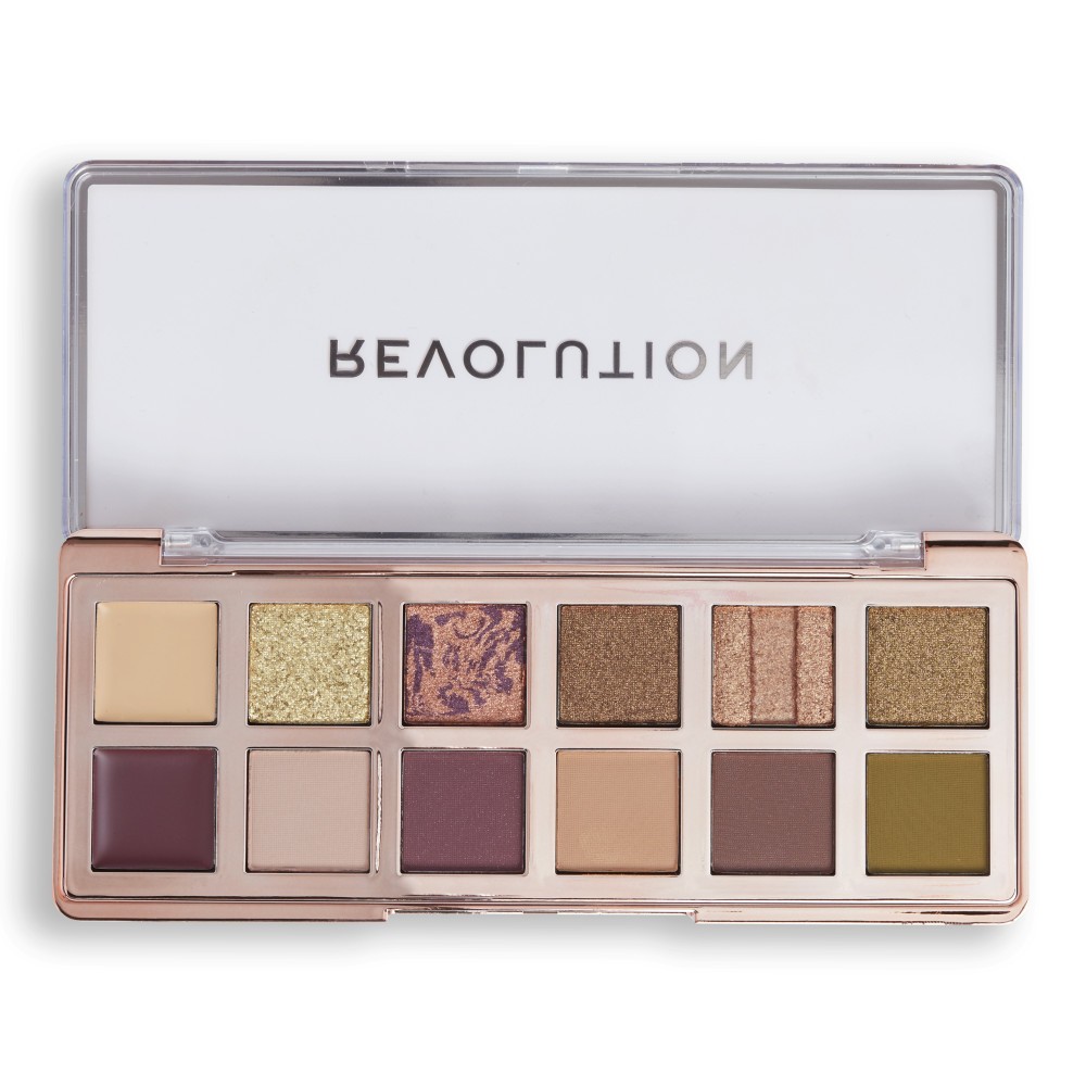 Palette di ombretti verdi Makeup Revolution The Eternal Icon 12 tonalità 8 g