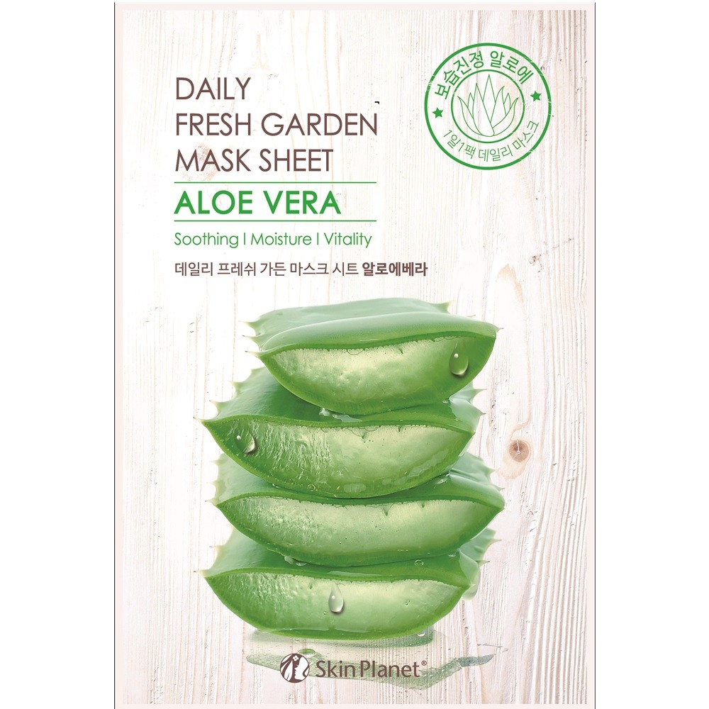 Maschera viso idratante e lenitiva all'aloe vera Mijin Skin Planet 25ml