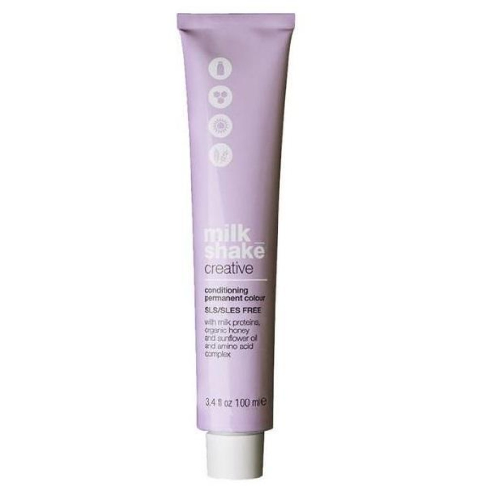 Tintura per capelli permanente Milk Shake Creative SLS/SLES-Free 6.136AG Biondo Scuro Oro Cenere 100ml