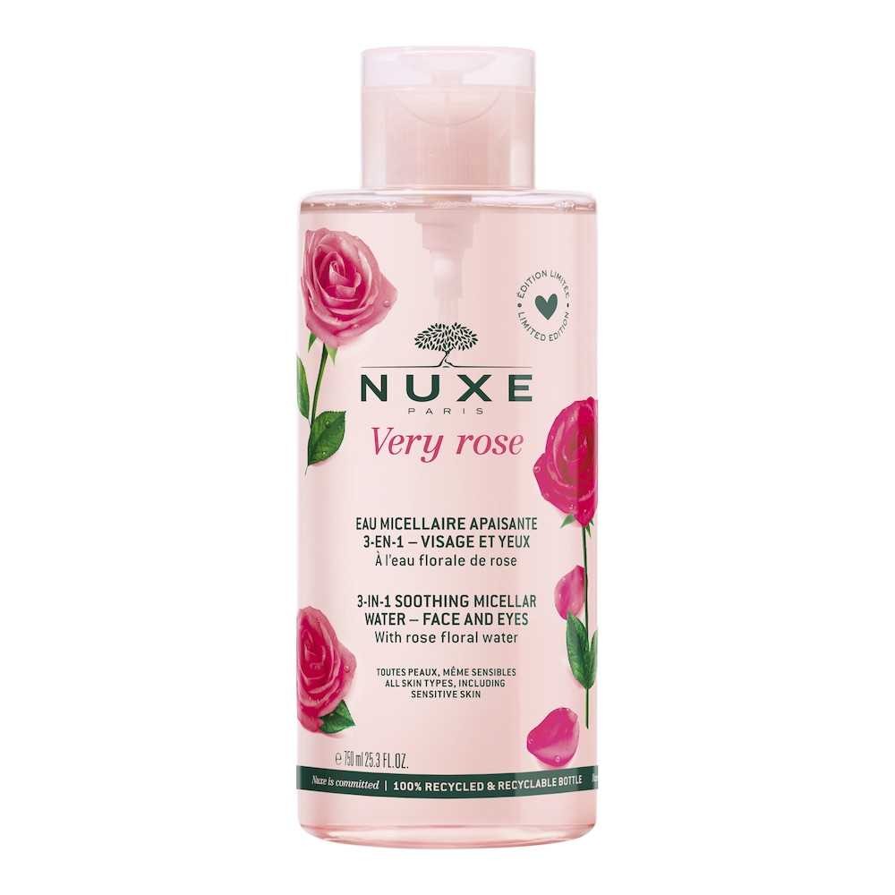 Nuxe Acqua Micellare Detergente alla Rosa Per Tutti i Tipi di Pelle 750ml