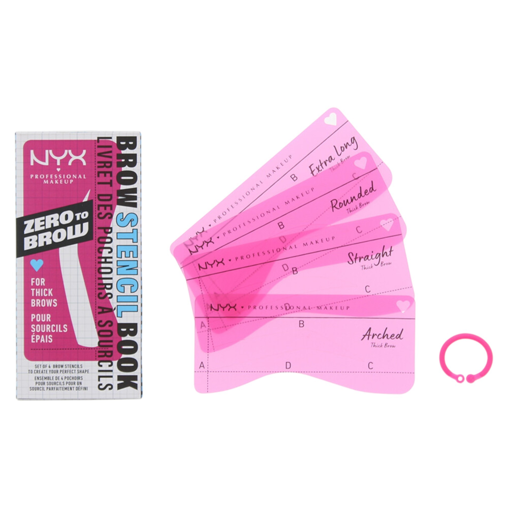 Set Nyx Zero To Brow Shaping Eyebrow Powder 4 pezzi