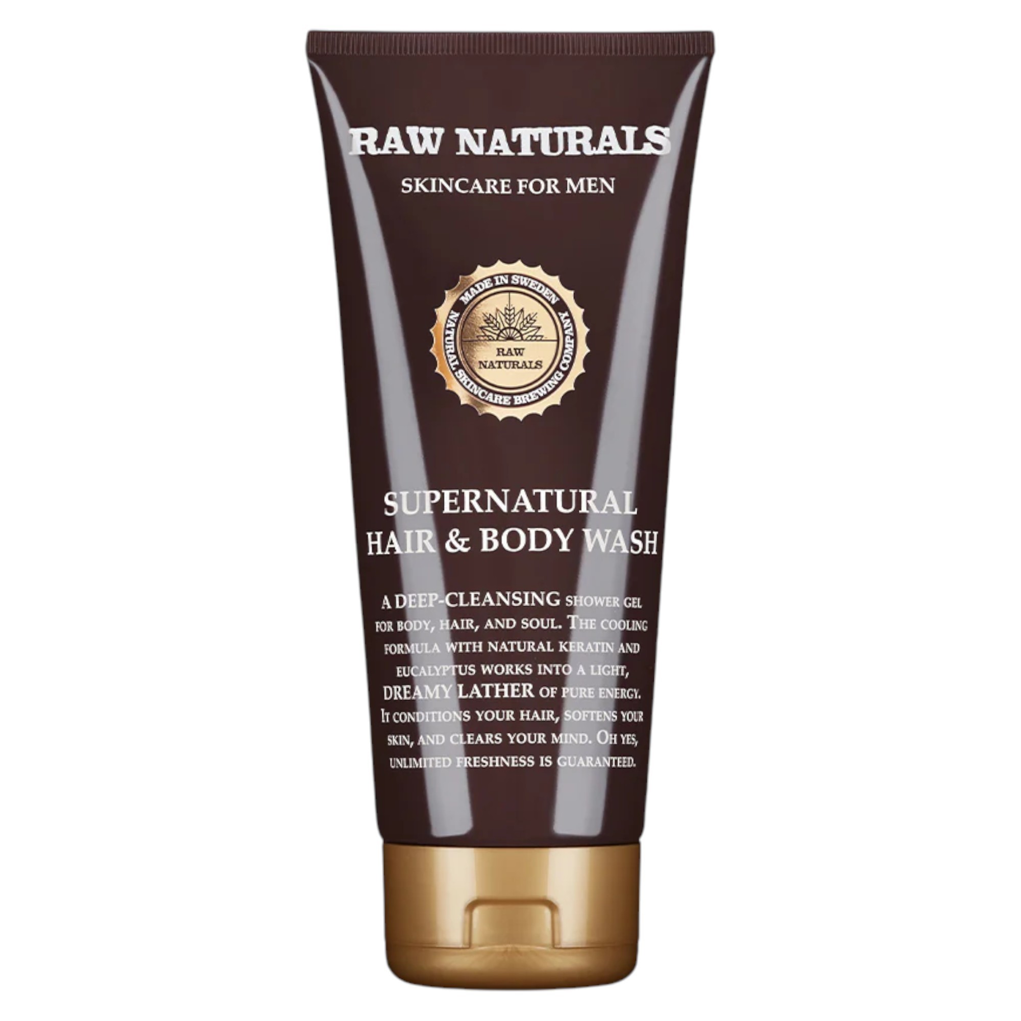 Raw Naturals Supernatural Shampoo balsamo e gel doccia 3 in 1 100% vegano per capelli 200ml