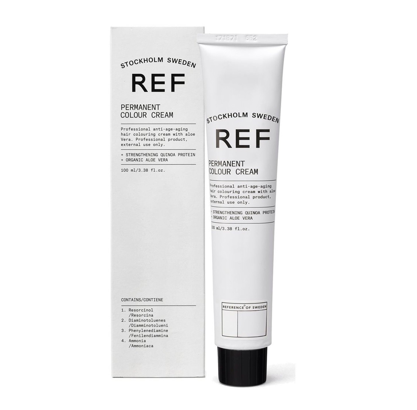 Ref Stockholm Tintura per capelli permanente vegana 8.11 Grigio cenere fumé chiaro 100ml