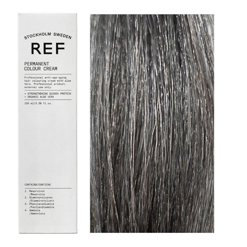 Ref Stockholm Tintura per capelli permanente vegana 7.11 Grigio cenere fumé medio chiaro 100ml