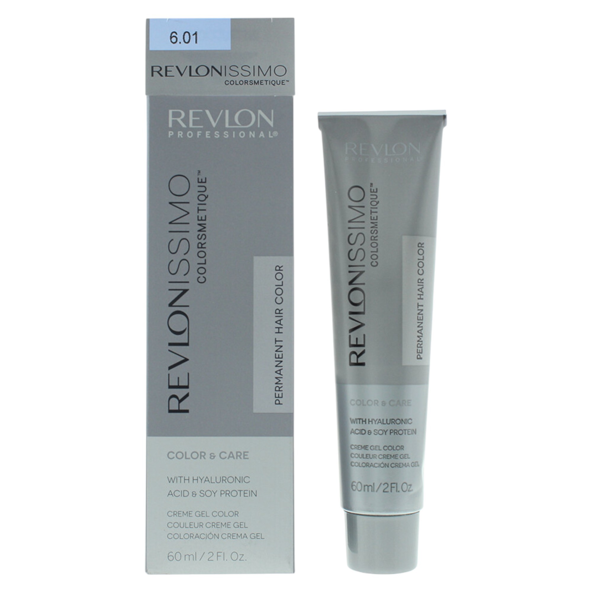 Revlon Revlonissimo Colorsmetique Color Carmel Tintura Permanente per Capelli 6.01 Biondo Cenere Scuro Naturale 60ml