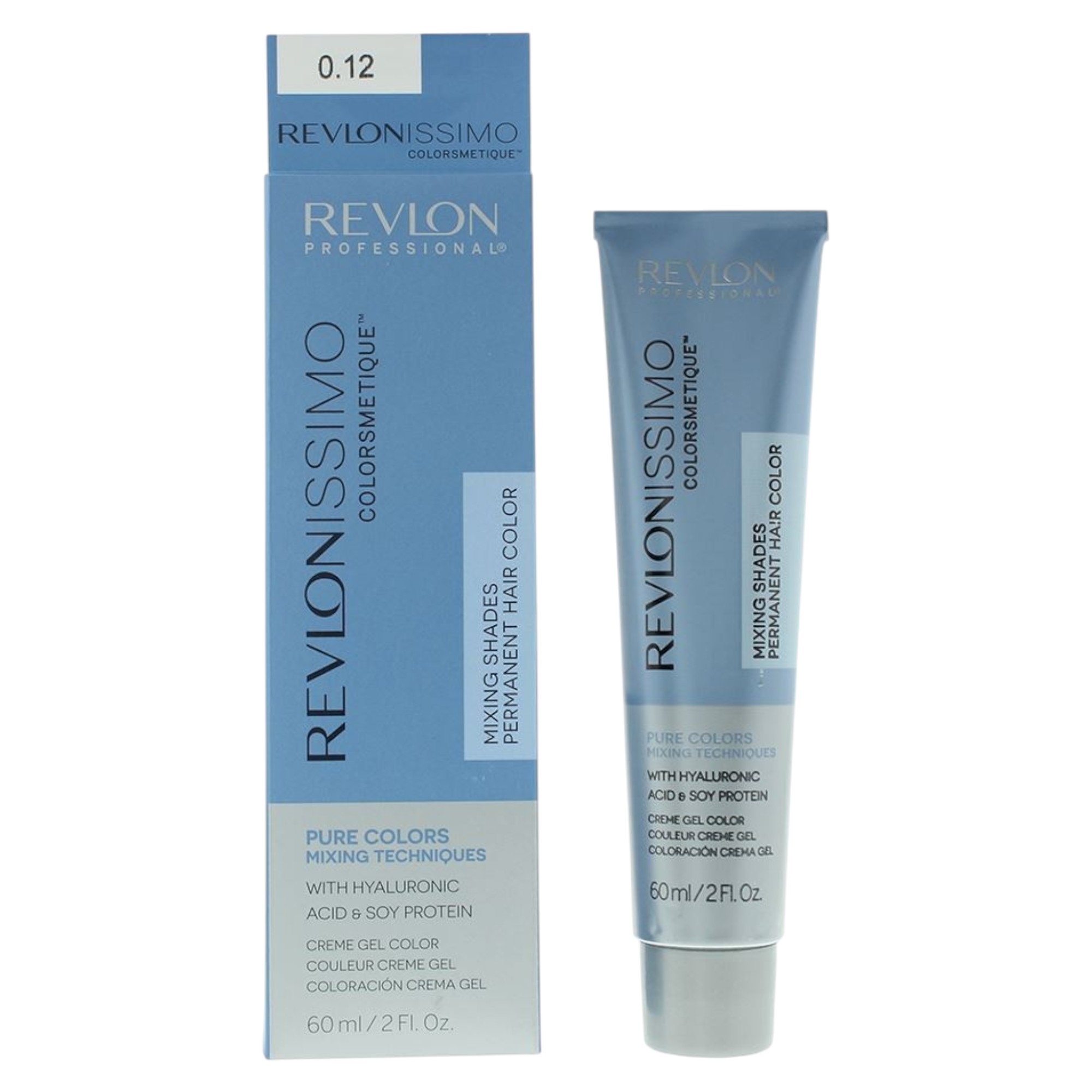 Revlon Revlonissimo Colorsmetique Color & Care Complex Tintura Permanente per Capelli 0.12 Grigio Iridescente 60ml