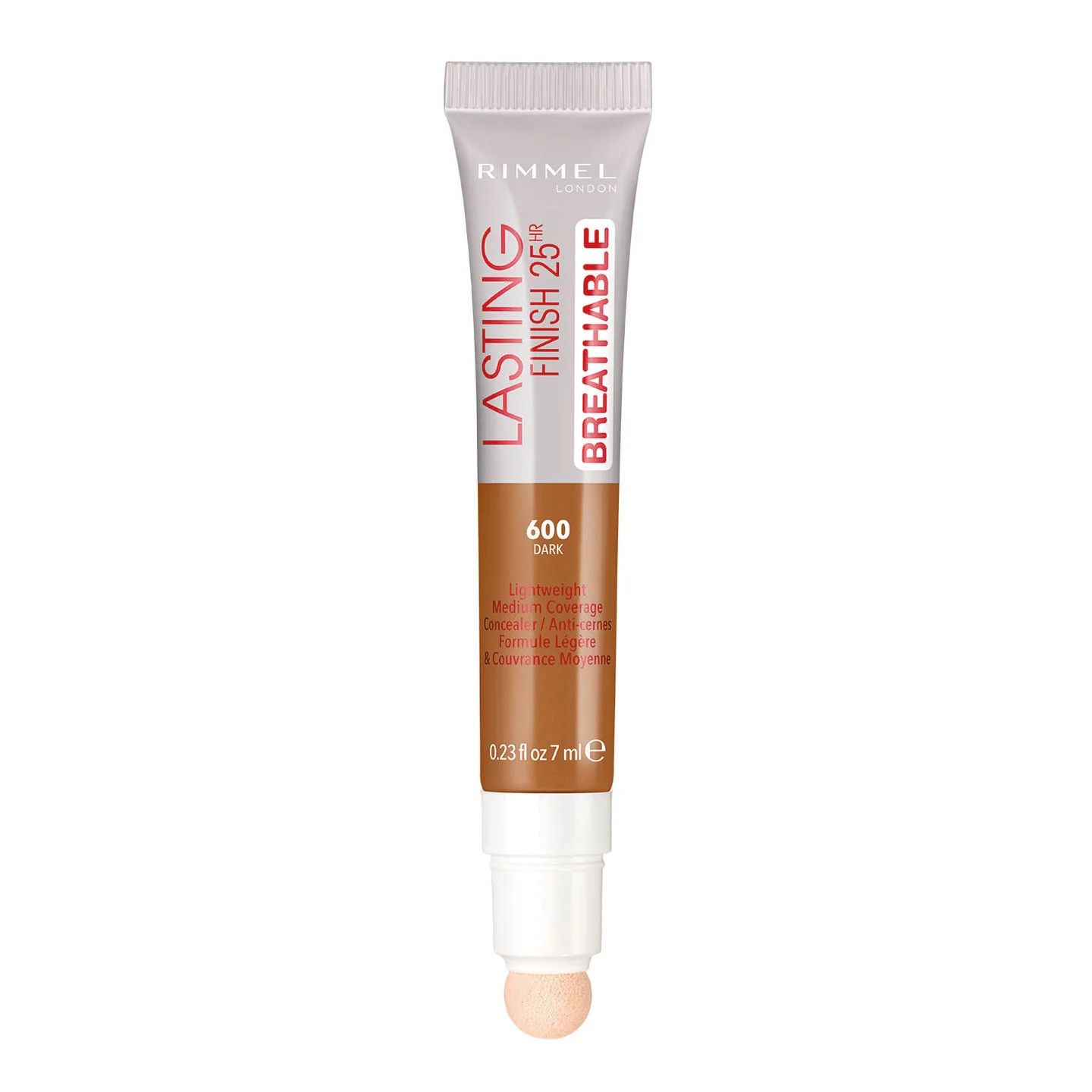 Correttore in crema Rimmel London Lasting Finish Natural Medium Coverage 600 Dark 7ml