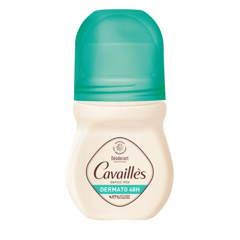 Roge Cavailles Dermato Deodorante Roll-On Donna 50ml con Ingredienti Naturali Protezione 48 ore