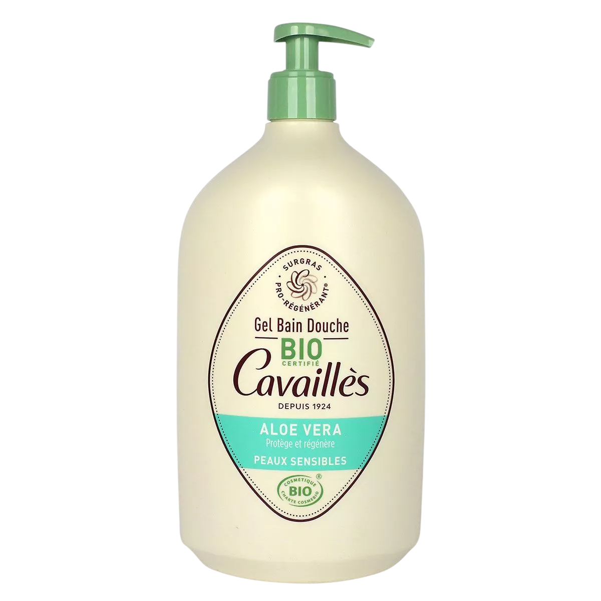 Roge Cavailles Gel doccia rigenerante all'Aloe Vera per pelli sensibili 1000ml