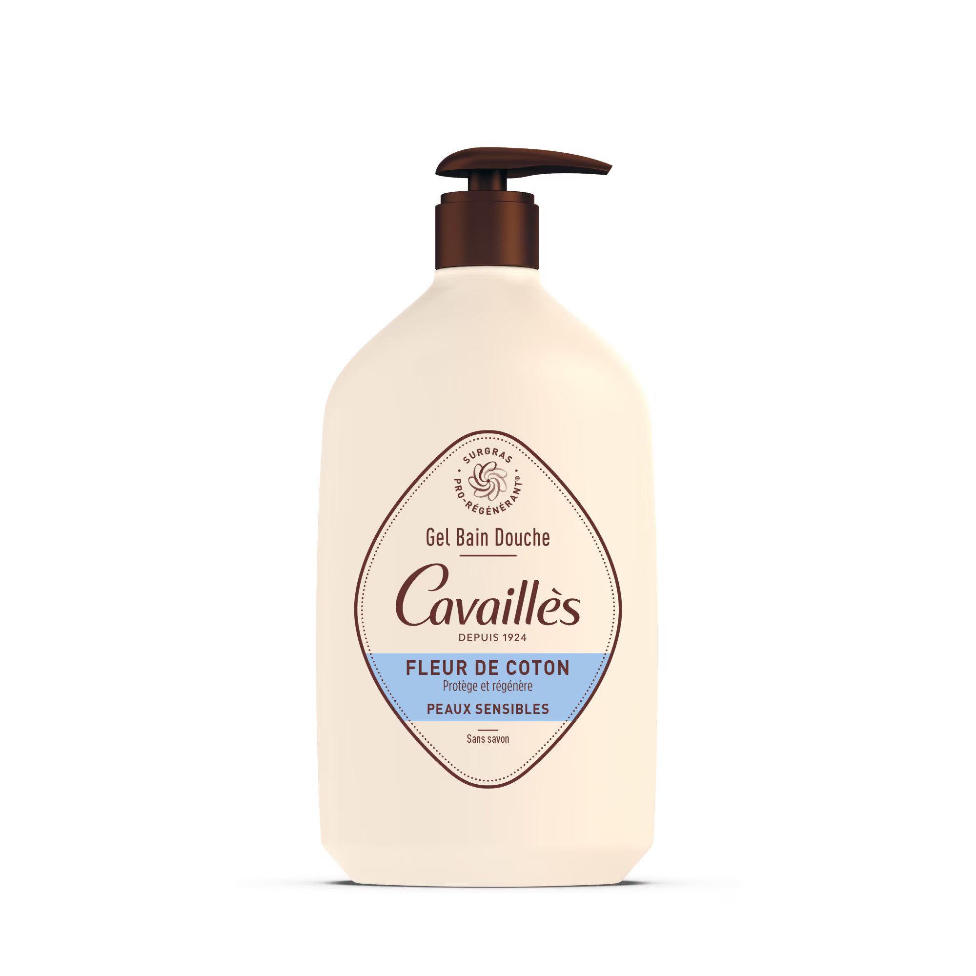 Roge Cavailles Roge Cavailles Gel Doccia Rigenerante Fiore di Cotone per Pelli Sensibili 1000ml