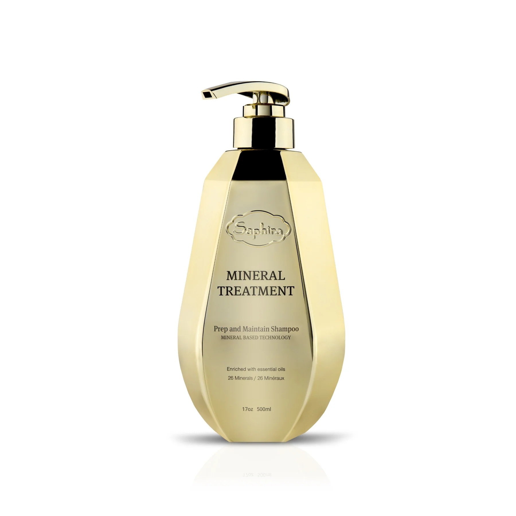 Shampoo anticrespo con oli essenziali minerali Saphira 500ml
