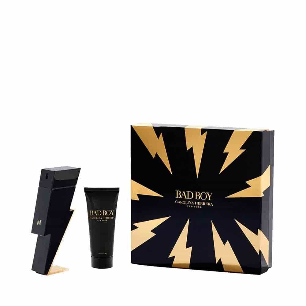 Set Carolina Herrera: Bad Boy Gel Doccia per Tutti i Tipi di Pelle 100ml + Bad Boy Eau De Toilette uomo 100ml