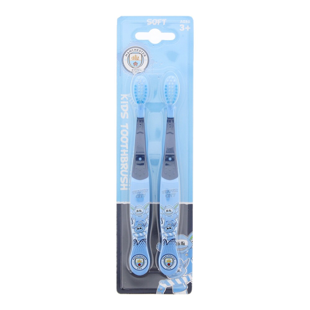 Set Duo Spazzolino da denti Epl Manchester City Blu 2 pezzi