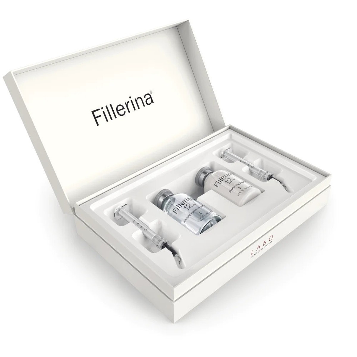 Set Duo Labo Fillerina 12HA Filler Densificante Grado 4 Gel Trattamento Locale Antirughe e Rassodante per il Viso 2 pezzi 30ml