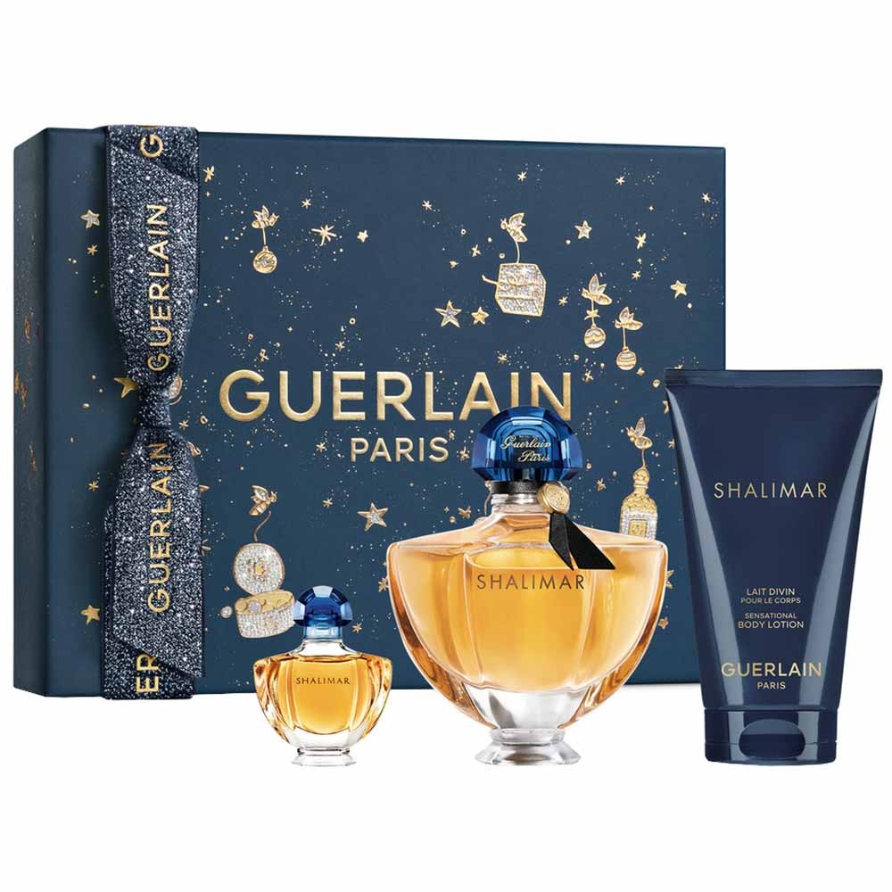Cofanetto Guerlain: Shalimar Eau De Parfum donna 50ml + Shalimar Eau De Parfum donna 5ml + Shalimar Hydrating Body Lotion 75ml