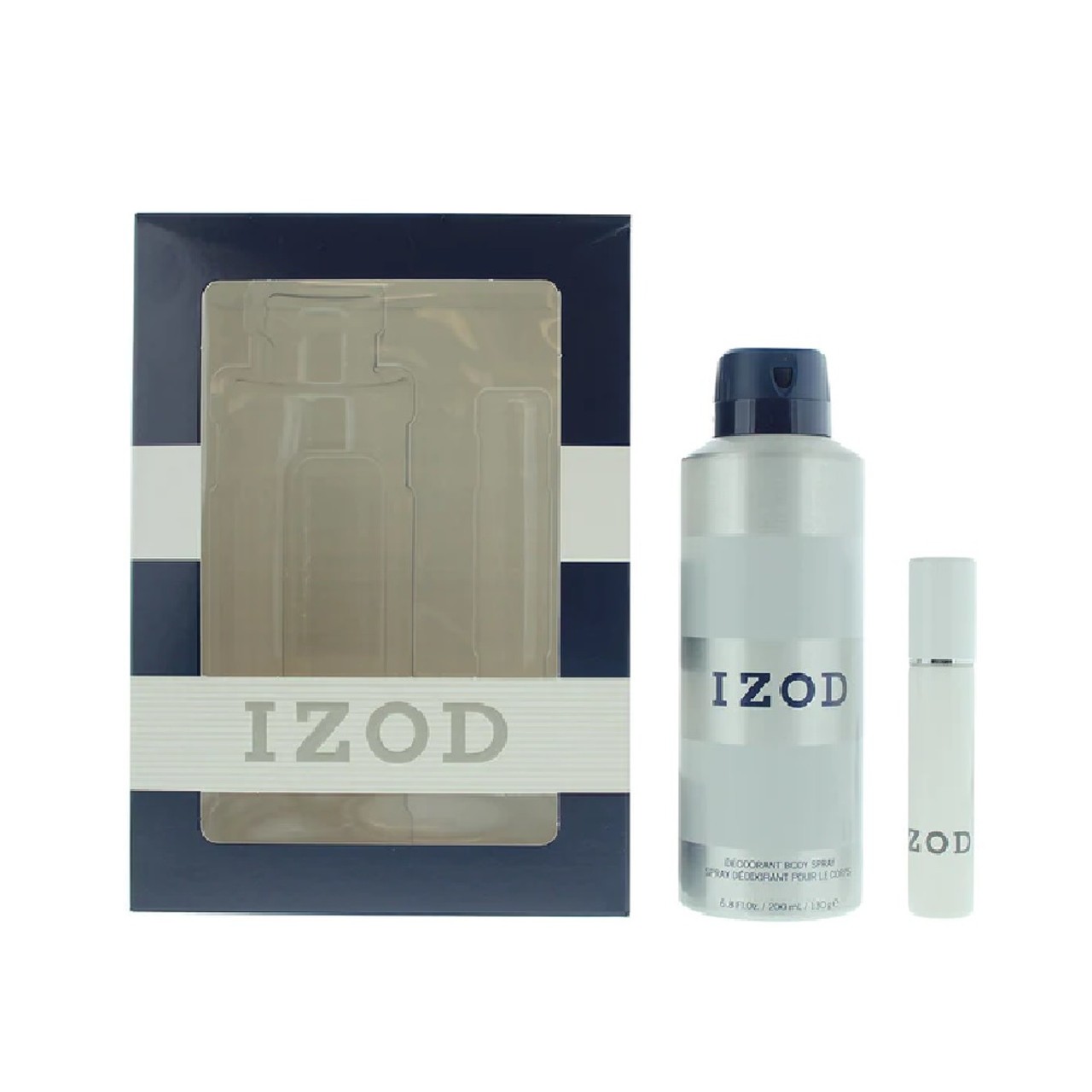 Set Izod: White Eau De Toilette uomo 15ml + White Scented Spray uomo 200ml