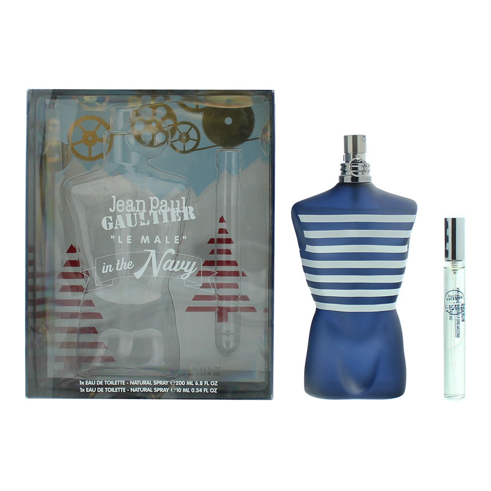 Cofanetto Jean Paul Gaultier: Le Male In The Navy Eau De Toilette uomo 125ml + Le Male In The Navy Eau De Toilette uomo 10ml