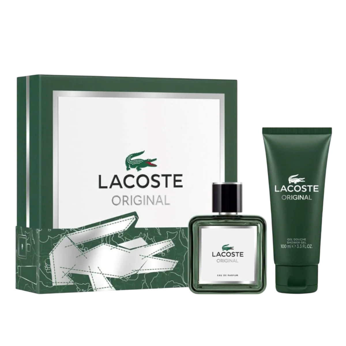 Set Lacoste: Original Eau De Parfum uomo 60ml + Original Cleansing Refreshing Shower Gel 100ml