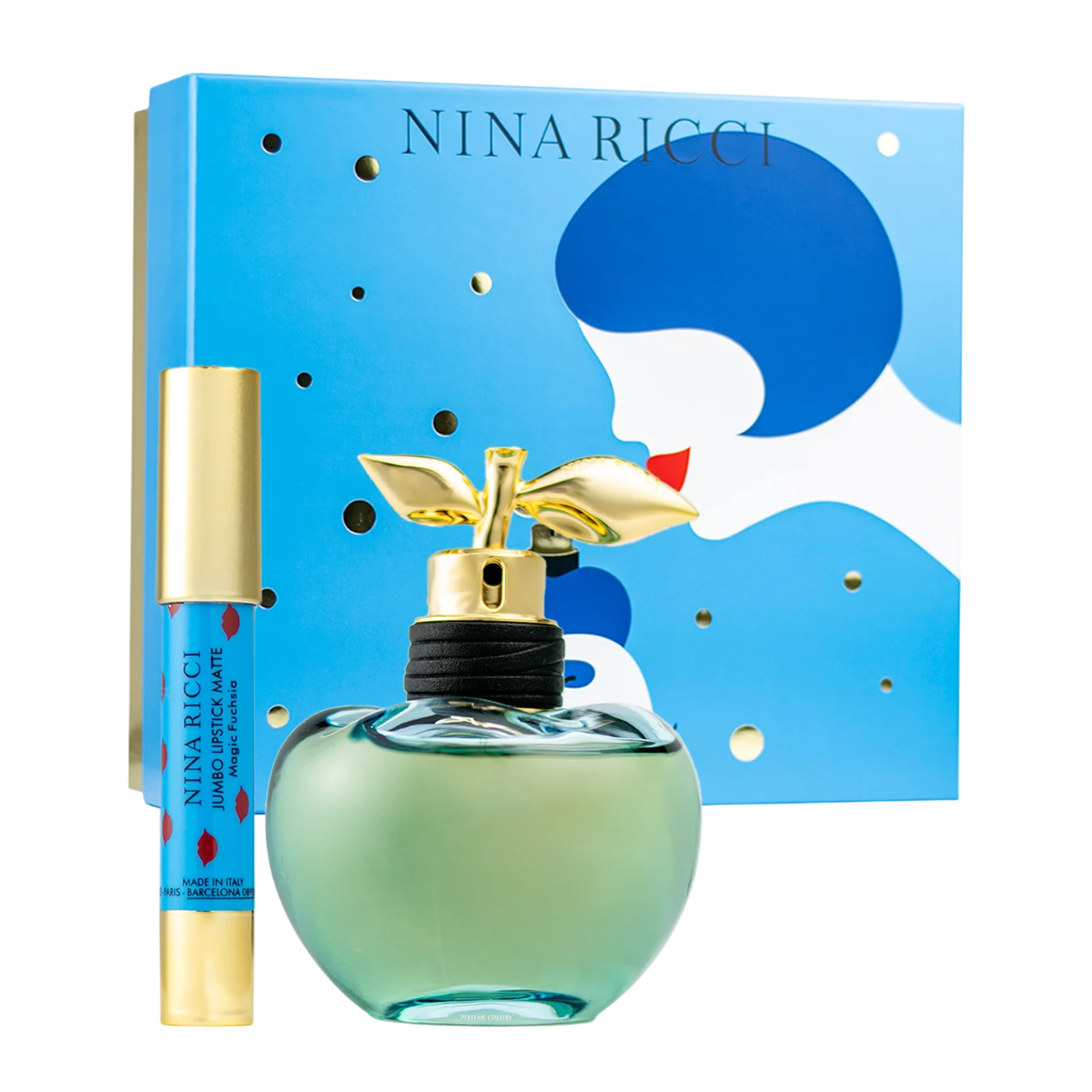 Set Nina Ricci: Luna Eau De Toilette donna 80ml + Rossetto Jumbo Matte Cream Fucsia 25 g