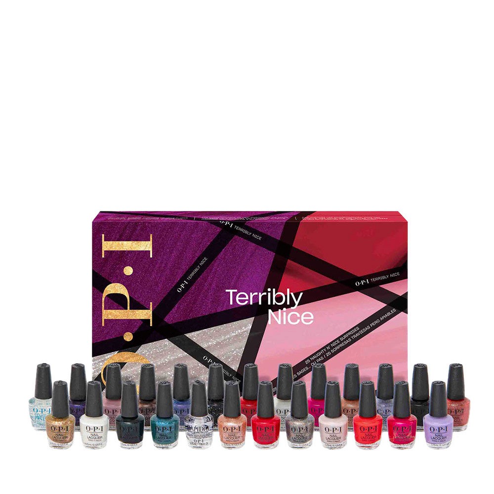 Set di trucchi Opi Terribly Nice - Calendario dell'Avvento 25 pezzi